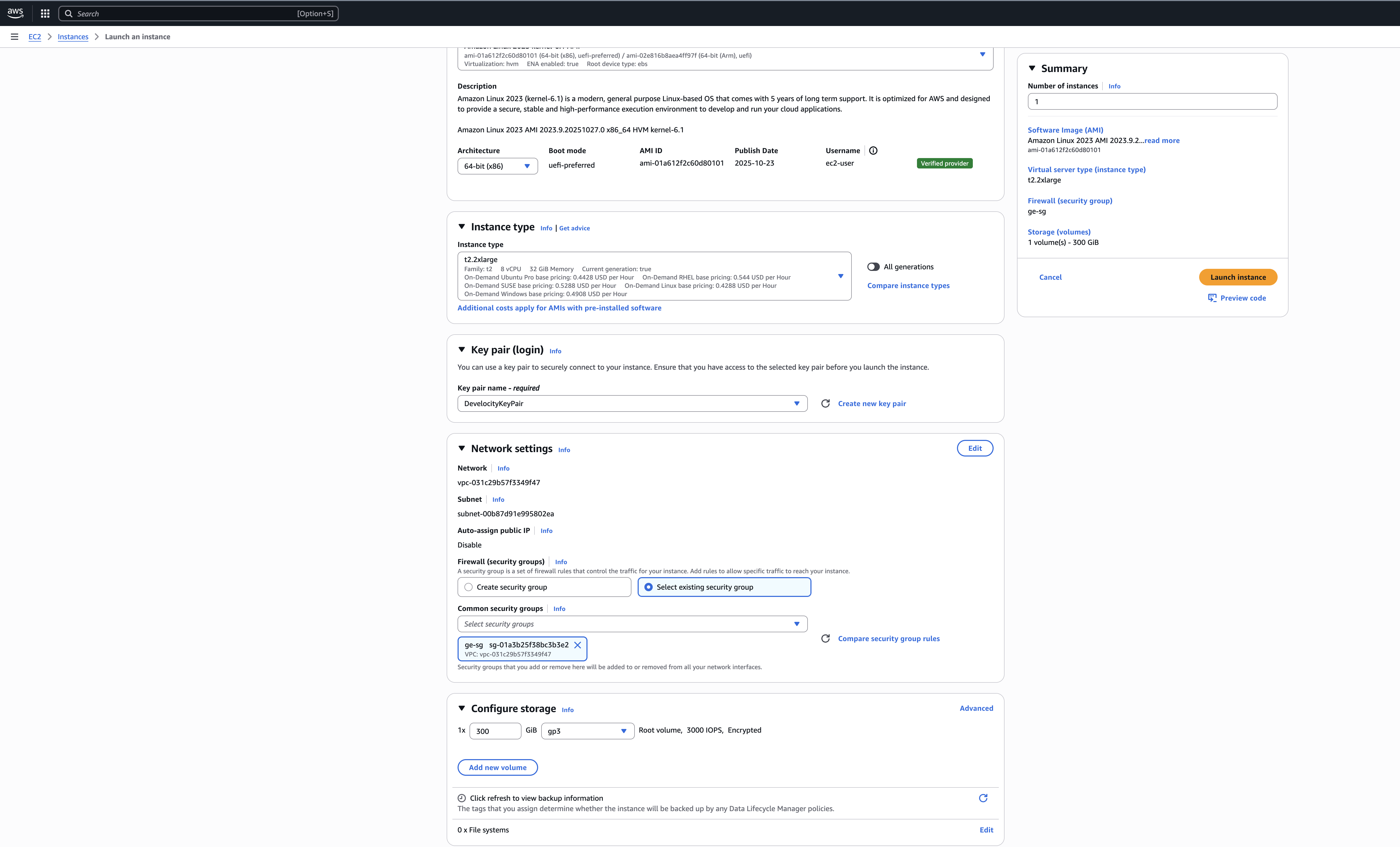 Configure the Instance