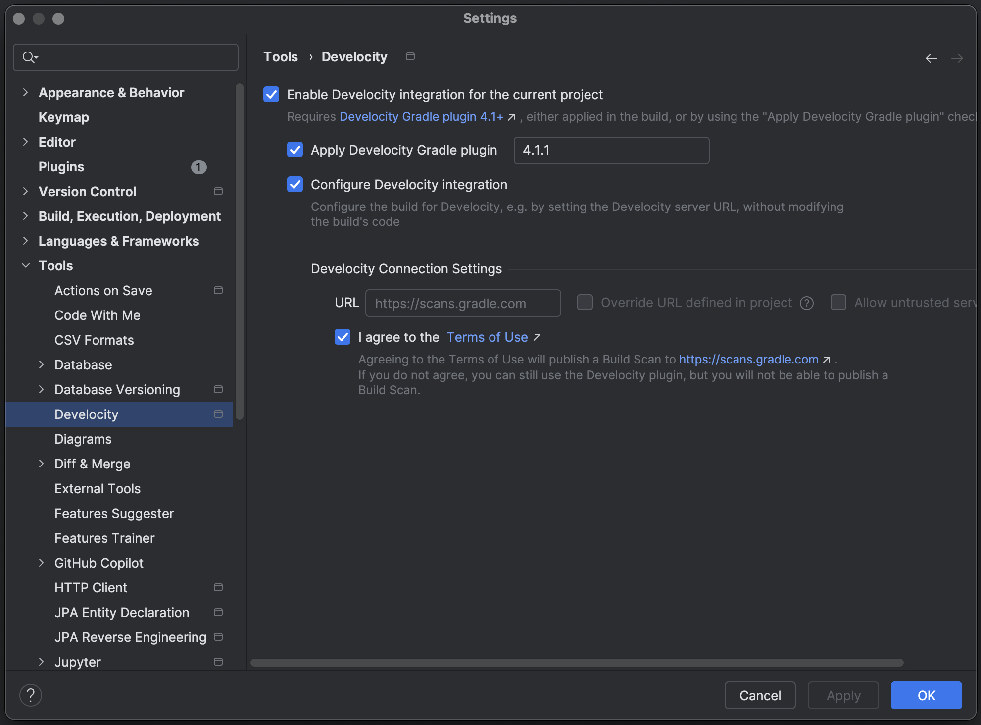 Streamlined Develocity Configuration