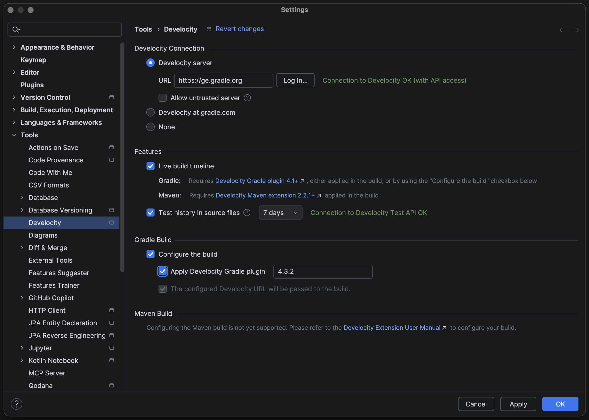 Develocity Configuration